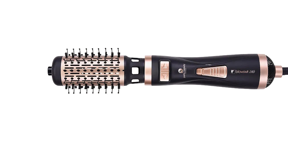 Perie Rotativa pentru Par Multifunctionala - Blowout 360 2 in 1 Rotating Blow Dryer Brush - Perfect Beauty