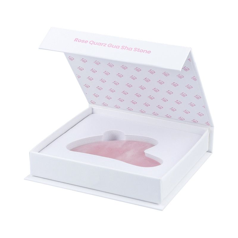 Piatra Gua Sha  din Cuart Roz pentru Masaj Facial - Rose Quartz Gua Sha Stone - Ilu