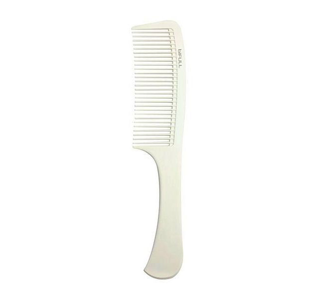 Pieptene Alb Flexibil pentru Coafura cu Maner Clasic - Blanco - Handle Comb No. 003 - Bifull