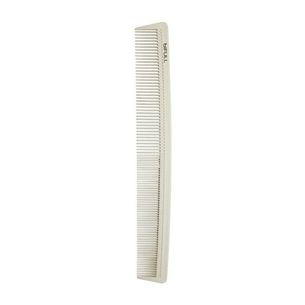 Pieptene Alb Flexibil pentru Tuns si Aranjat - Blanco - Cutting Comb with Double Pin No. 007 - Bifull