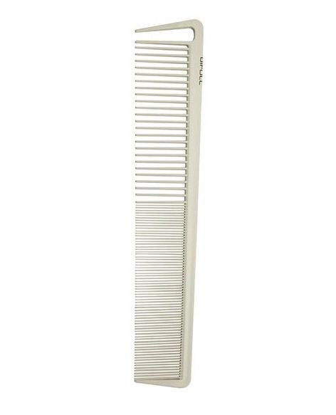 Pieptene Alb Flexibil pentru Tuns si Aranjat Femei - Blanco - Cutting Comb for Woman No. 009 - Bifull