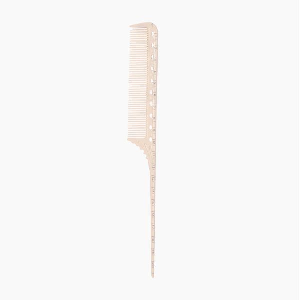 Pieptene cu Rigla pentru Coafura cu Coada de Soarece Lunga - Measure Comb 21cm - Pin Tail Comb No. 02 - Bifull