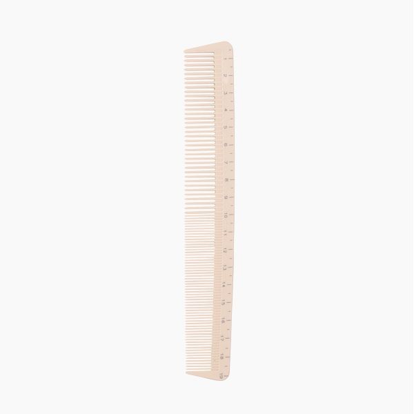 Pieptene cu Rigla pentru Coafura si Tuns - Measure Comb 19cm - Cutting Comb No. 10 - Bifull - HNIcosmetice.ro