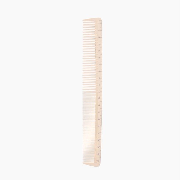 Pieptene cu Rigla pentru Coafura si Tuns - Measure Comb 21.5cm - Cutting Comb No. 09 - Bifull