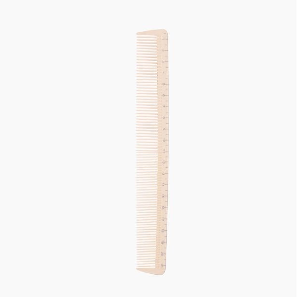 Pieptene cu Rigla pentru Coafura si Tuns - Measure Comb 21.5cm - Cutting Comb No. 09 - Bifull - HNIcosmetice.ro