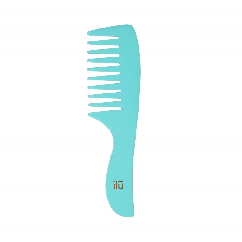 Pieptene din Bambus pentru Descalcit Parul - BambooM Ocean Breeze Detangling Comb - Ilu - HNIcosmetice.ro