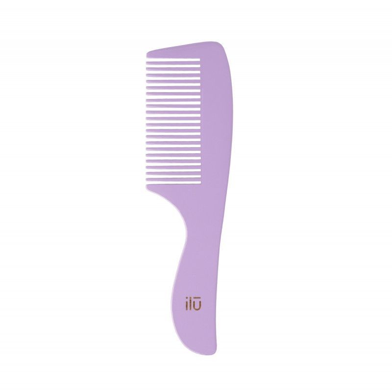 Pieptene din Bambus pentru Descalcit Parul - BambooM Wild Lavender Detangling Comb - Ilu - HNIcosmetice.ro