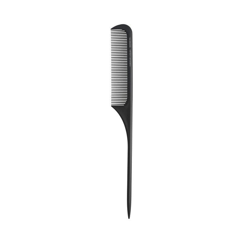 Pieptene din Carbon pentru Coafura cu Coada de Soarece - Carbon Antistatic Lift Tail Hairdressing Comb No. 212 - Lussoni - HNIcosmetice.ro