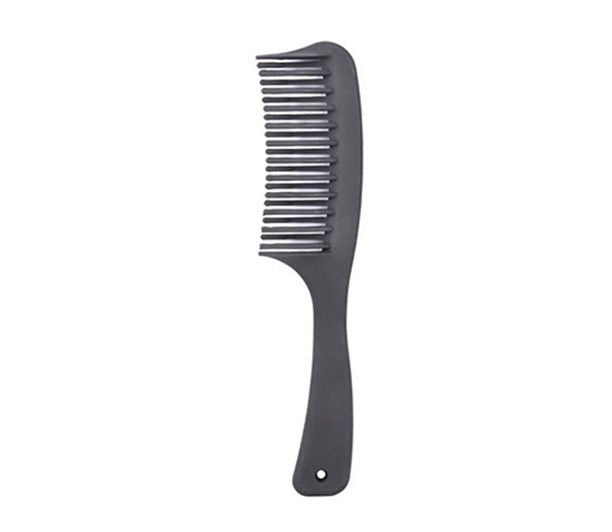 Pieptene din Carbon pentru Coafura cu Dinti Curbati - Carbon Line - Handle Comb with Curved Bristles No. 005 - Bifull - HNIcosmetice.ro