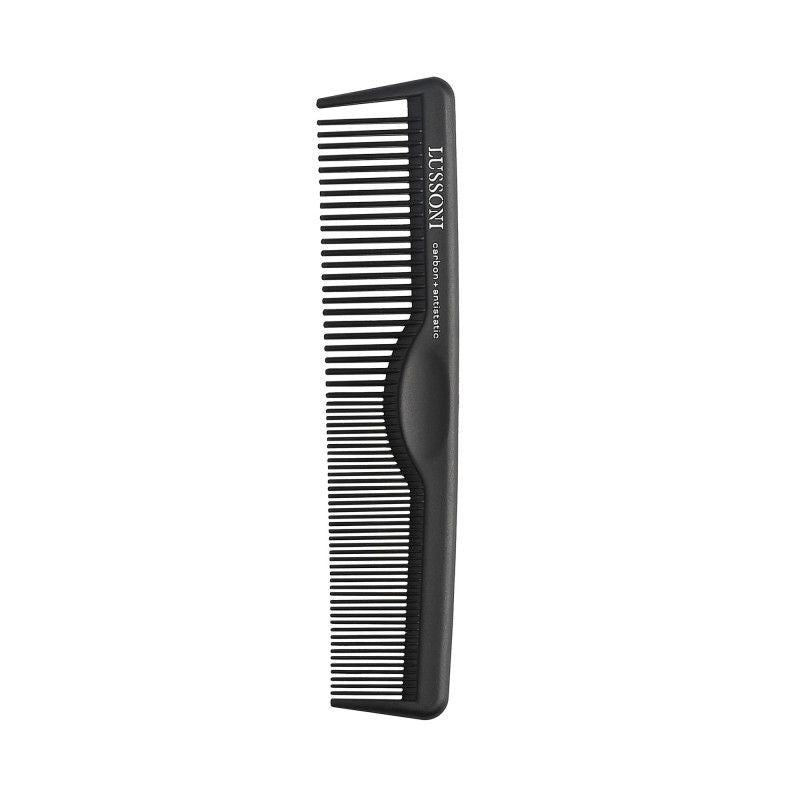 Pieptene din Carbon pentru Tuns - Carbon Antistatic Cutting Comb No. 100 - Lussoni - HNIcosmetice.ro