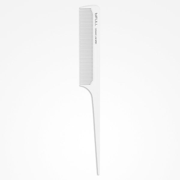 Pieptene din Ceramica pentru Coafura cu Coada de Soarece - Ceramic Line - Rat Tail Comb No. 01 - Bifull - HNIcosmetice.ro
