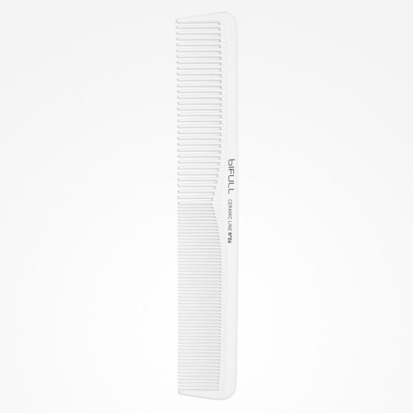 Pieptene din Ceramica pentru Tuns si Coafat Femei - Ceramic Line - Cutting Comb For Woman No. 06 - Bifull - HNIcosmetice.ro