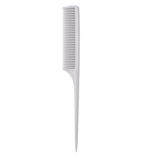 Pieptene din Silicon pentru Coafura cu Coada de Soarece - Silicon+Micro Fiber - Rat Tail Comb No. 001 - Bifull