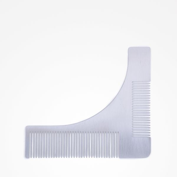 Pieptene Ghid pentru Barba - Rookie Guide Metallic Comb - Bifull - HNIcosmetice.ro