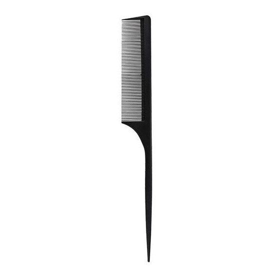 Pieptene Negru Flexibil pentru Coafura cu Coada de Soarece - Classic Line - Rat Tail Comb No. 009 - Bifull - HNIcosmetice.ro
