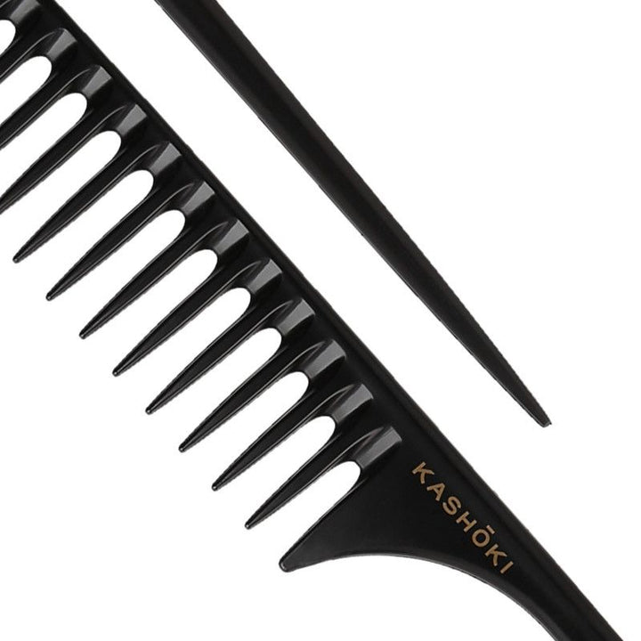 Pieptene pentru Descalcit Parul cu Coada de Soarece - Detangling and Styling Comb Nr. 450 - Kashoki