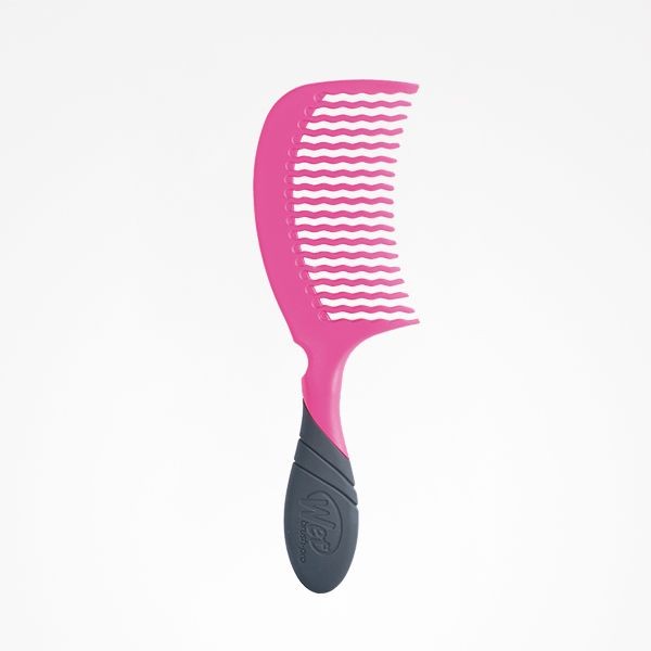Pieptene pentru Descalcit Parul - Pro Detangling Comb - Pink - Wet Brush - Pro - Bifull - HNIcosmetice.ro