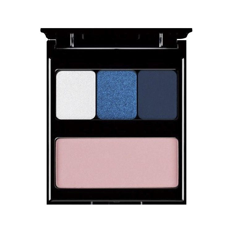 PMS Glamour Blue 3 + 1 Paleta Fard De Pleoape + Blush - PIERRE RENE - HNIcosmetice.ro