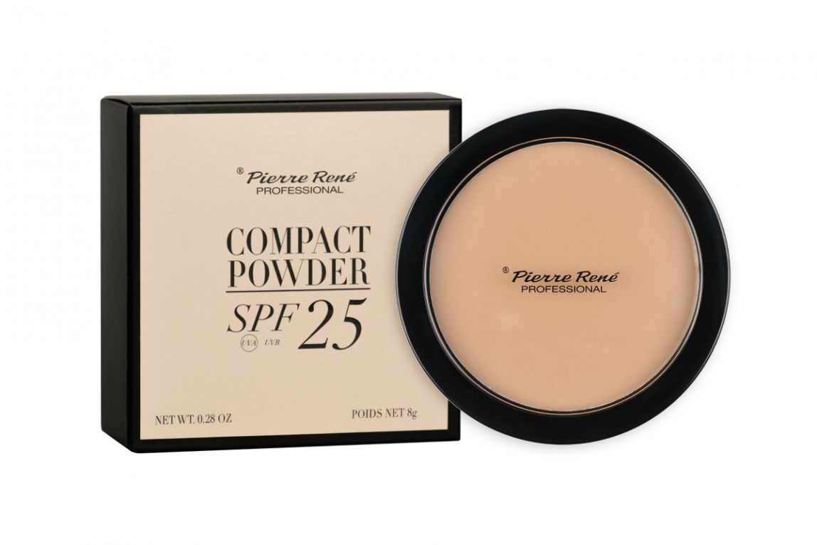 Pudra Compacta - Compact Powder SPF 25 Sand Nr. 03  8gr  - Pierre Rene - HNIcosmetice.ro