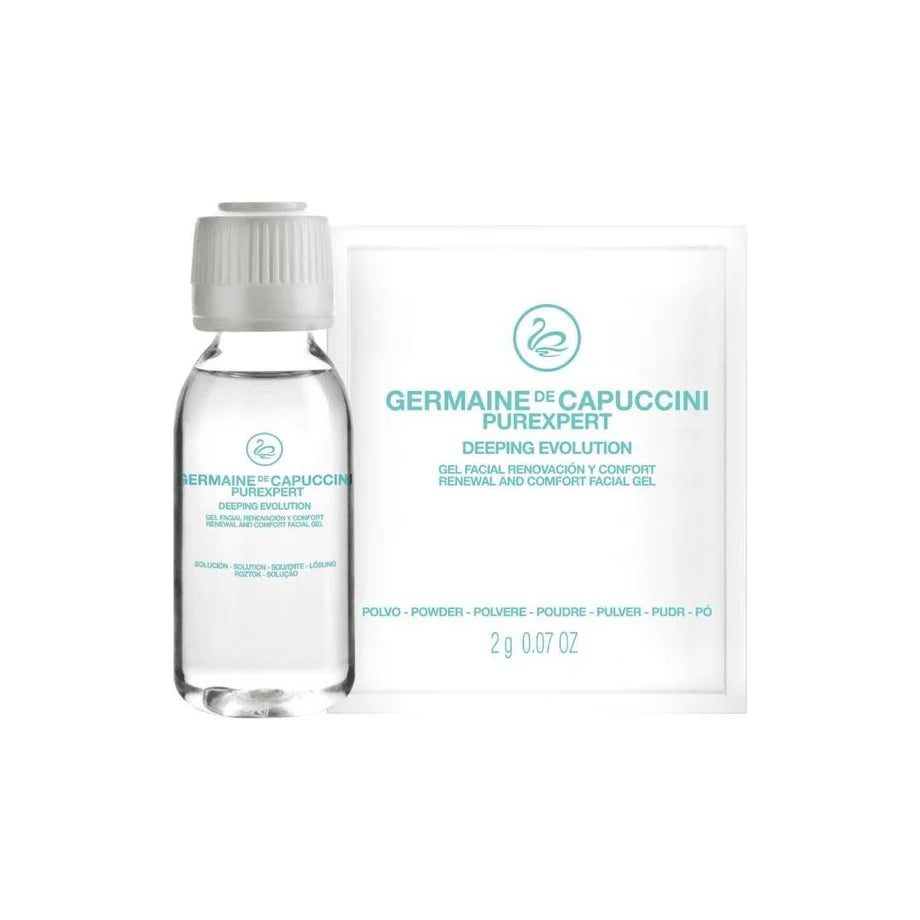Set 12 Gel Facial pentru Reinnoire si Confort (Peeling Enzimatic) - Purexpert Deeping Evolution Renewal and Comfort Facial Gel Kit - PRO Germaine de Capuccini