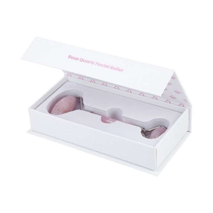 Rola din Cuart pentru Masaj Facial - Rose Quartz Facial Roller - Ilu