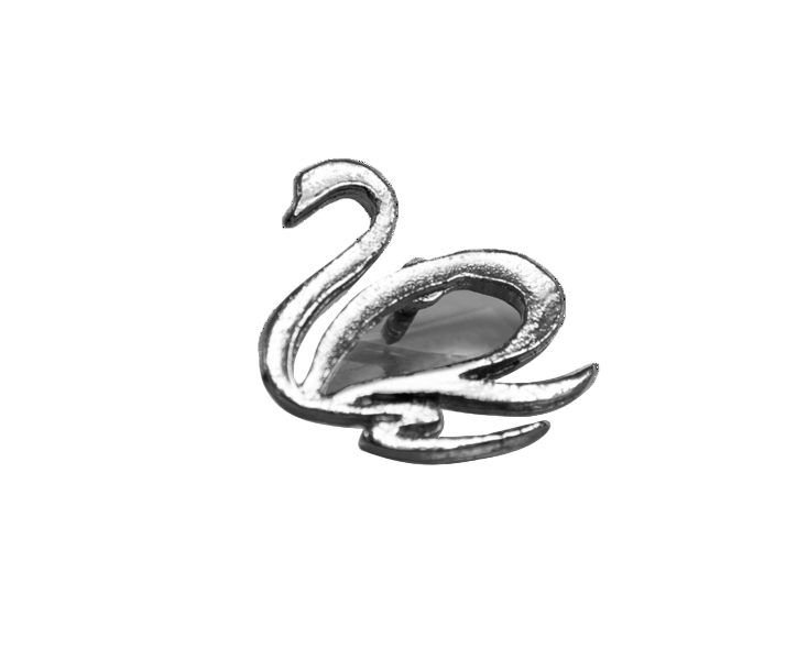 Brosa tip Lebada -  Room Style Swan Pin - AC Germaine de Capuccini
