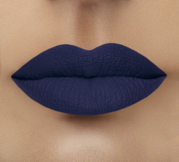 Ruj Intens Mat - Full Matte Lipstick Ink Blue Nr.28 - PIERRE RENE