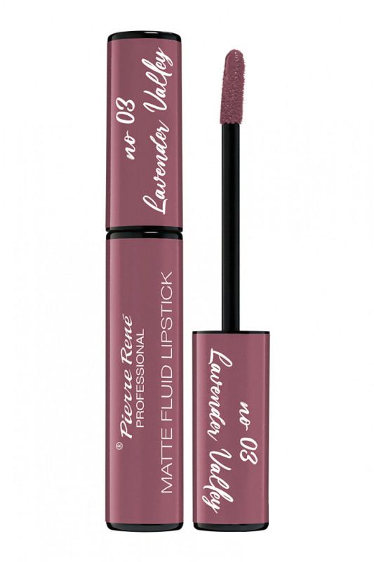 Ruj Lichid Mat - Matte Fluid Lipstick Lavender Valley Nr.03 - PIERRE RENE - HNIcosmetice.ro