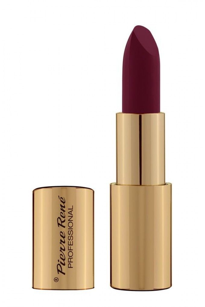 Ruj Semi Mat - Royal Mat Lipstick Elegance Plum Nr.21 - PIERRE RENE - HNIcosmetice.ro