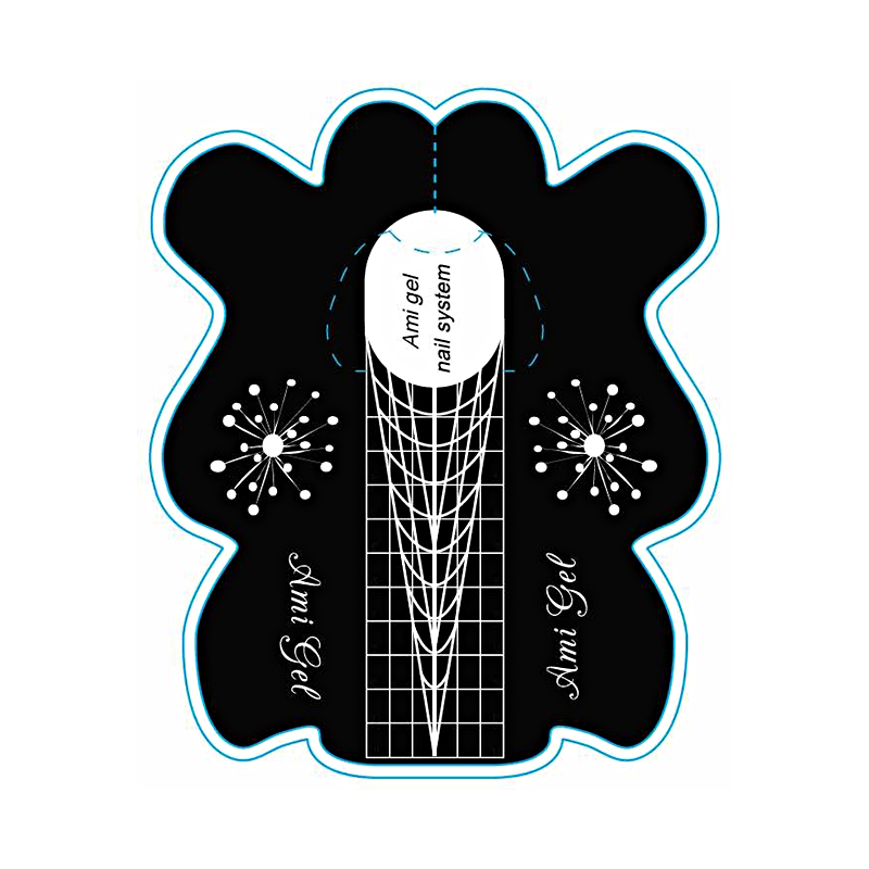 Sablon Constructie Unghii - Nail System 10buc - Ami Gel - HNIcosmetice.ro