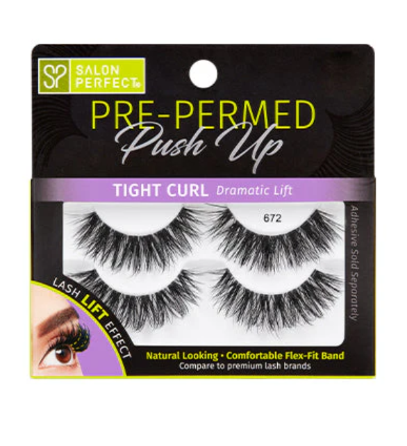 Set Gene False Banda - Pre-Permed Push Up Lashes Dramatic Lift - Salon Perfect