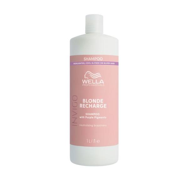 Sampon Pigmentat pentru Proctectia Parului Blond - Invigo Blonde Recharge 1000ml - Wella