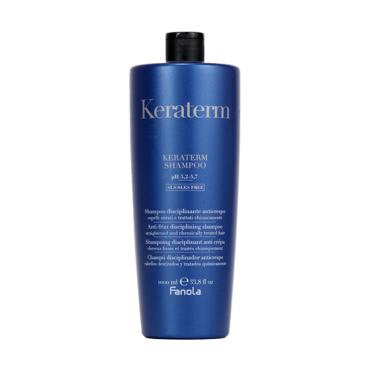 Sampon pentru Disciplinarea Parului - Keraterm Anti-Frizz Shampoo pH 5.2 - 5.7 1000ml - Fanola - HNIcosmetice.ro