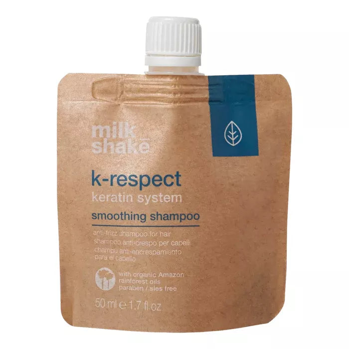 Sampon pentru Disciplinarea Parului -K-Respect Smoothing Shampoo 50ml  - Milk Shake - HNIcosmetice.ro
