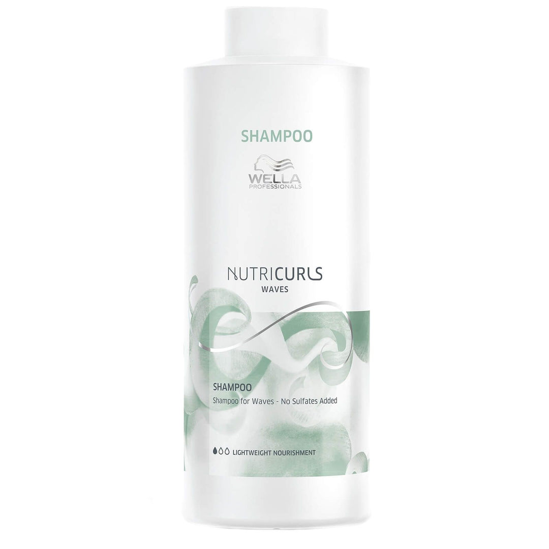 Sampon pentru Par Cret - Nutricurls Waves Shampoo 1000ml - Wella