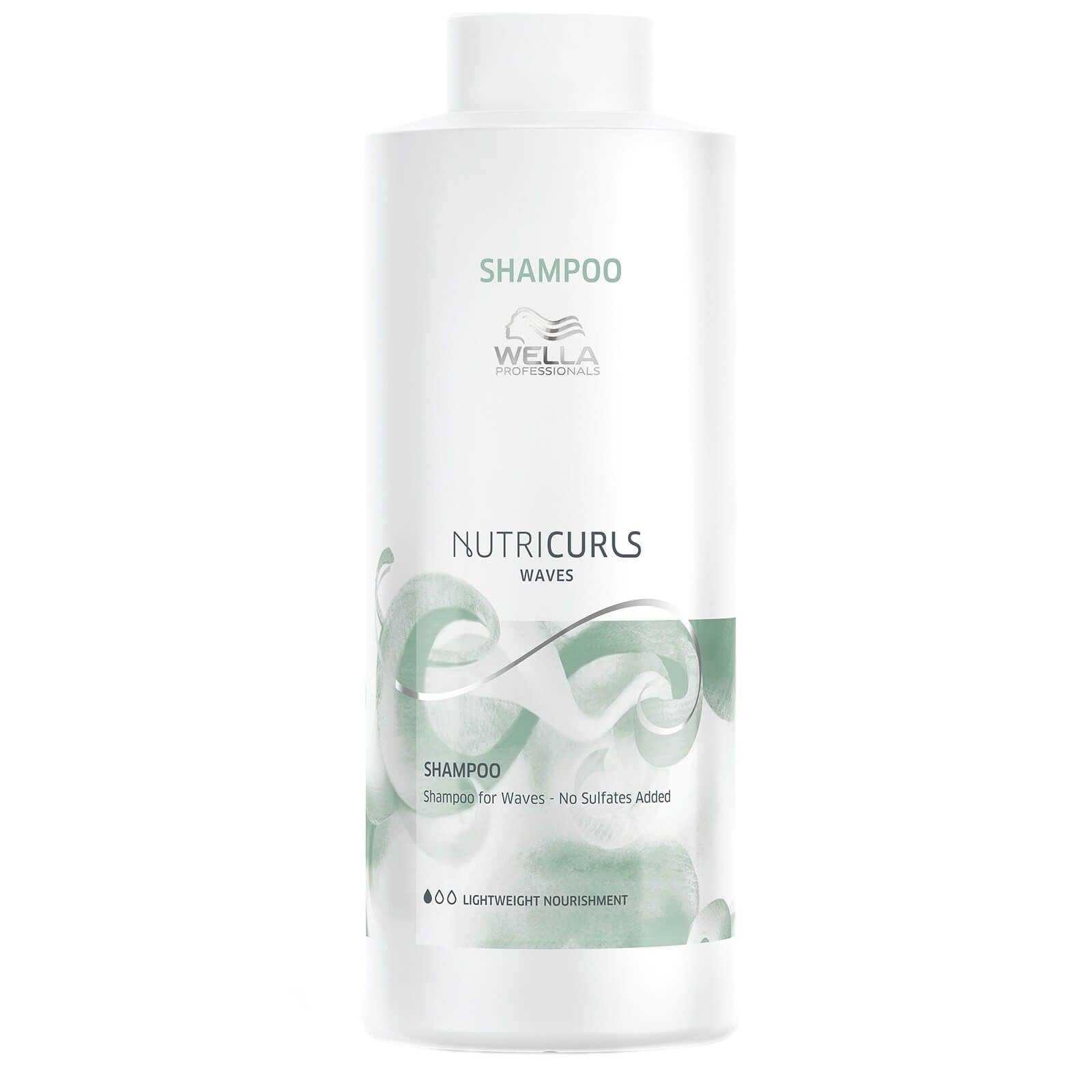 Sampon pentru Par Cret - Nutricurls Waves Shampoo 1000ml - Wella - HNIcosmetice.ro