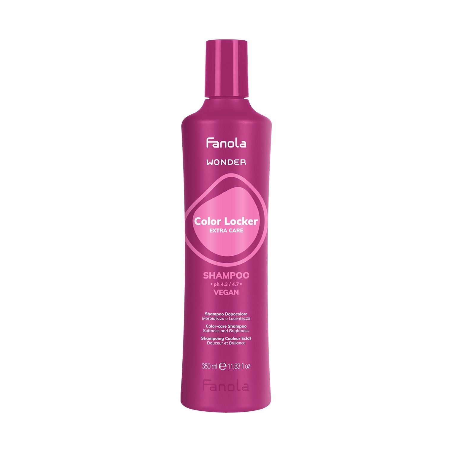 Sampon pentru Par Vopsit - Wonder Color Locker Shampoo pH 4.3 - 4.7 350ml - Fanola - HNIcosmetice.ro