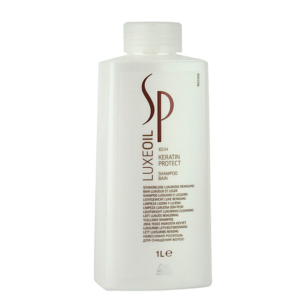 Sampon pentru Protectia Parului - SP Luxeoil Keratin Protect Shampoo 1000ml - Wella - HNIcosmetice.ro
