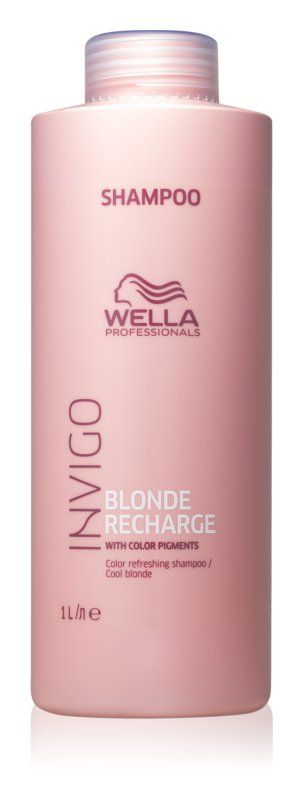 Sampon Pigmentat pentru Proctectia Parului Blond - Invigo Blonde Recharge 1000ml - Wella - HNIcosmetice.ro