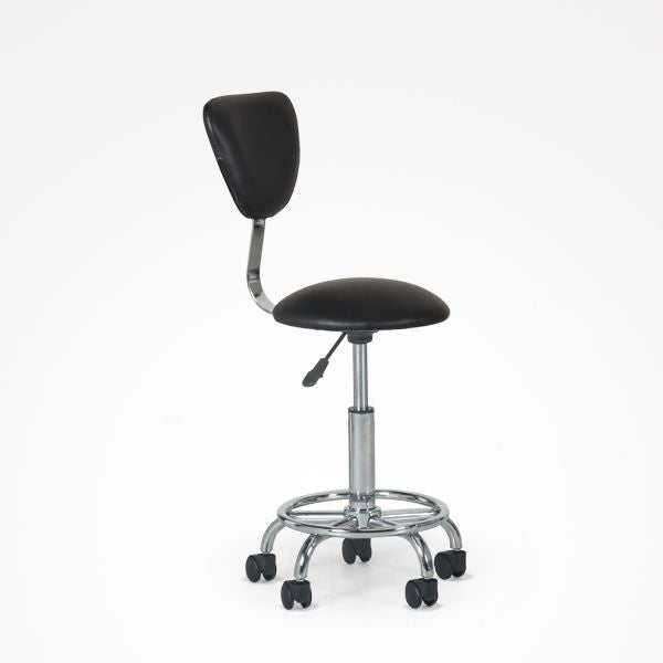 Scaun Cosmetica cu Spatar - Hedda Black - Bifull - HNIcosmetice.ro