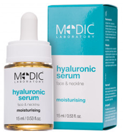 Ser cu Acid Hyaluronic pentru Fata si Gat - Moisturizing Hyaluronic Serum 15ml - Medic