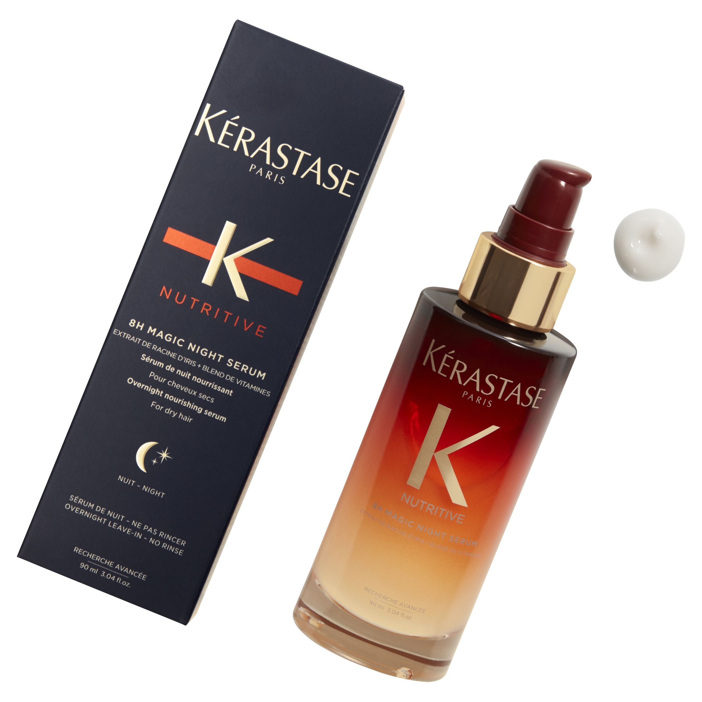 Ser de Noapte pentru Par Uscat - Nutritive 8H Magic Night Serum 90ml - Kerastase - HNIcosmetice.ro