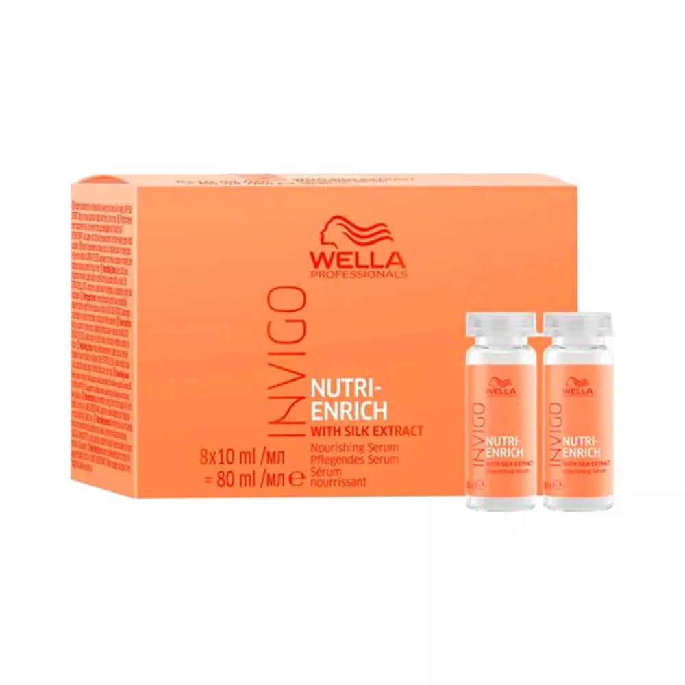 Ser Hranitor pentru Par Uscat - Invigo Nutri - Enrich - Deep Nourishing Serum 8x10ml - Wella - HNIcosmetice.ro