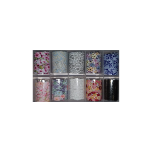 Set Folii Unghii pentru Transfer - Nail Art Abracadabra Foil Tip F5 Pencil Flowers - Ami Gel - HNIcosmetice.ro