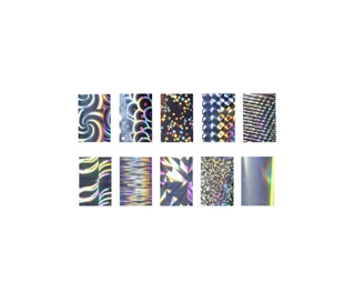 Set Folii Unghii pentru Transfer - Nail Art Abracadabra Foil Tip W2 Silver - Ami Gel - HNIcosmetice.ro