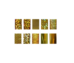 Set Folii Unghii pentru Transfer - Nail Art Abracadabra Foil Tip W4 Gold - Ami Gel - HNIcosmetice.ro