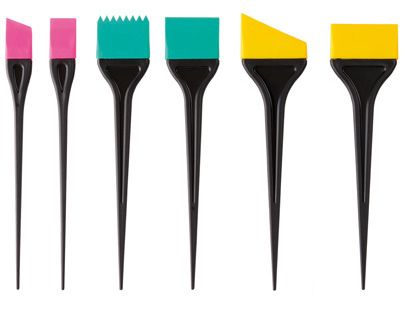 Set Paletine pentru Vopsit din Silicon - Silicone Tinting Brushes 6 Buc - Bifull - HNIcosmetice.ro
