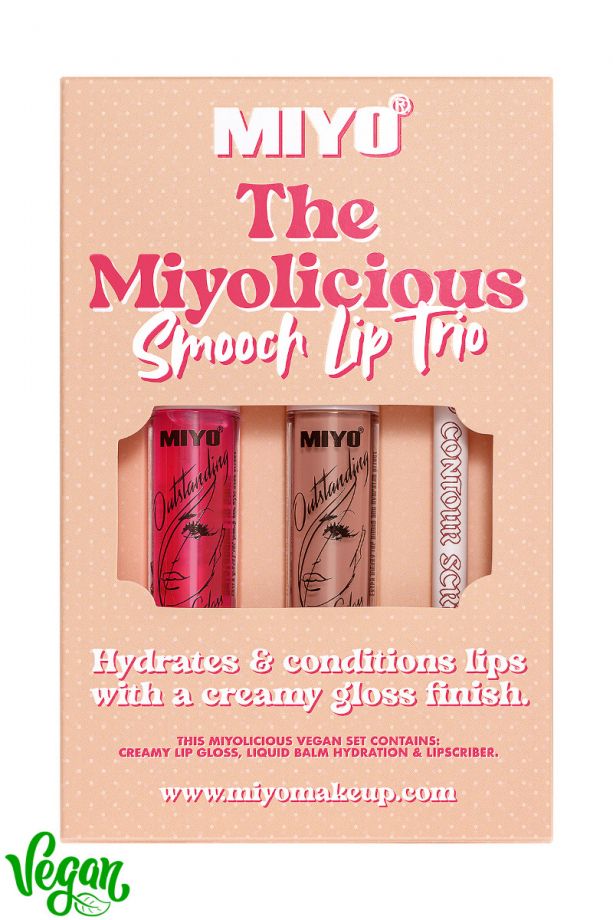 Set pentru Hidratarea Buzelor - The Miyolicious  Nr. 01 Biscuit - Miyo - HNIcosmetice.ro