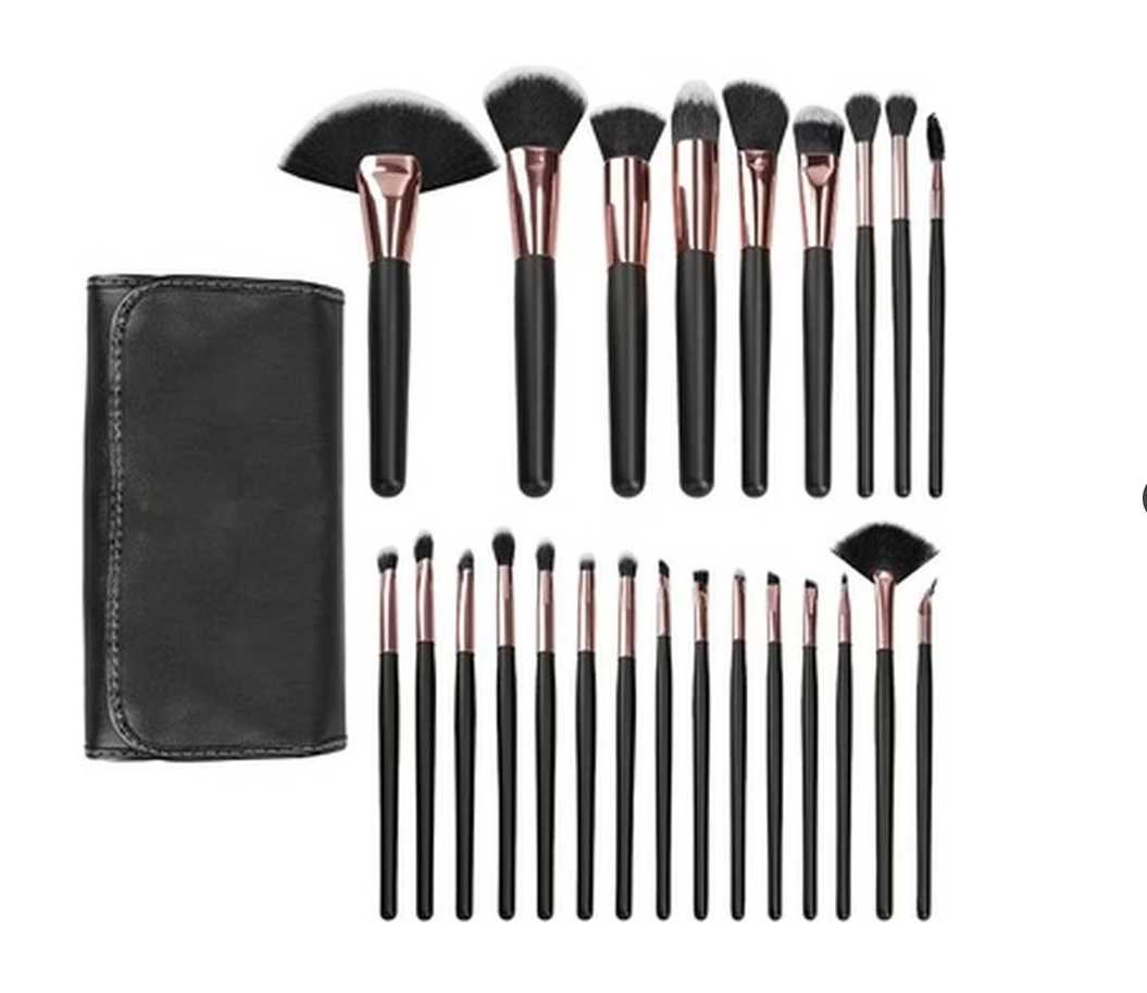 Set 24 Pensule Machiaj - Makeup Brush Black 24pcs - Mimo
