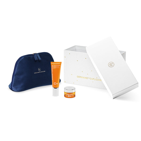 Set Facial Iluminant penru Ochi si Fata - Timexpert Radiance C+ Illuminating Antioxidant Emulsion 50ml + Illuminating Antioxidant Eye-Contour 15ml Set - PP Germaine de Capuccini
